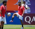 Bild: Tony Gutierrez/AP/dpa
Ägyptens Mohamed Salah trainiert wieder - aber darf er gegen Australien auch von Beginn an ran?