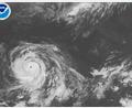 Bild: Uncredited/NOAA/AP/dpa
Ein Satellitenbild zeigt Supertaifun „Bavi“.