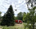 Bild: sbö
Die Drohne des Landkreises kam bei dem Waldbrand in Windpaißing zum Einsatz.