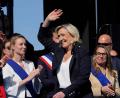 Bild: Michel Euler/AP/dpa
Marine Le Pen will Frankreichs nächste Präsidentin werden. (Archivbild)