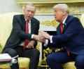 Bild: Evan Vucci/AP/dpa
Trump fällt immer wieder mit Lob für Erdogan auf. (Archivbild)