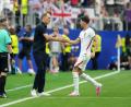 Bild: Nick Potts/PA Wire/dpa
Verteidiger John Stones hat Trainer Thomas Tuchel nach dem Sieg gegen Mexiko mit einer vorgetäuschten Verletzung reingelegt. (Archivbild)