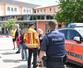 Bild: Lennart Preiss/dpa
Der Täter hat möglicherweise auch eine Schusswaffe bei sich gehabt.
