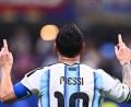 Bild: Tom Weller/dpa
Lionel Messi nach seinem Tor zum 2:2.