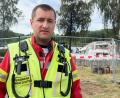 Bild: Gabi Schönberger
Florian Burkhardt leitete den Feuerwehreinsatz auf dem Campingplatz am Rußweiher. Für den 31-jährigen Eschenbacher war es der erste Großbrand als Einsatzleiter.