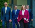 Bild: Michael Kappeler/dpa
Bereits nach dem wichtigen Koalitionsausschuss von Anfang Juli verbreiteten die Koalitionsspitzen Optimismus. (Archivfoto)