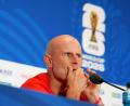 Bild: Martin Rickett/PA Wire/dpa
Norwegens Trainer Stale Solbakken.