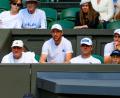 Bild: Frank Molter/dpa
Die Box von Alexander Zverev: Ganz links sitzt der Vater.