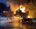 Bild: Polizeiinspektion Stadtsteinach/dpa
Die Löscharbeiten dauerten die ganze Nacht.