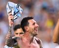 Bild: Tom Weller/dpa
Auch ohne eigenes Tor überglücklich: Lionel Messi.