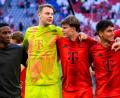 Bild: Tom Weller/dpa
Jonathan Asp Jensen - rechts neben Torwart Manuel Neuer - wechselt nach Spanien. (Archivbild)