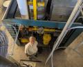 Bild: Energie Eschenfelden 
Seit rund zehn Jahren ist das Nahwärmenetz mit 55 Anschlüssen in Eschenfelden in Betrieb. Helmut Wendler, der geschäftsführende Gesellschafter der Energie Eschenfelden GmbH, wird am 25. Juli bei der Veranstaltung zur Klimaschutzwoche persönlich die Anlage erklären.