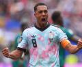 Bild: Manu Fernandez/AP/dpa
Jubelt künftig für Manchester United: Belgiens WM-Kapitän Youri Tielemans. (Archivbild)