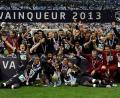 Bild: picture alliance / dpa
Der letzte große Triumph: Girondins Bordeaux nach dem Gewinn des französischen Pokals 2013. Der Traditionsclub wurde mindestens bis in die 6. Liga strafversetzt. (Archivbild)