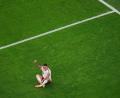 Bild: Jessica Tobias/AP/dpa
Spaniens Pedro Porro bejubelt sein Tor im Halbfinale gegen Frankreich.