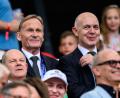 Bild: Tom Weller/dpa
Neuendorf (r.) und Watzke (l.) sind die DFB-Verhandlungsführer bei der Bundestrainer-Suche. (Archivbild).