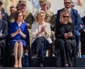 Bild: Dan Bashakov/AP/dpa
Gemeinsam mit Staats- und Regierungschefs aus Ländern wie Rumänien und Moldau reiste EU-Kommissionspräsidentin Ursula von der Leyen (2.v.r) am Mittwoch nach Kiew. (Archivbild)