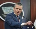 Bild: Mark Schiefelbein/AP/dpa
Soldaten ab 30 sollen künftig jährlich auf einen möglichen Testosteronmangel getestet werden - sagt US-Verteidigungsminister Pete Hegseth. (Archivbild)