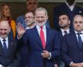 Bild: Silvia Izquierdo/AP/dpa
König Felipe VI. jubelte dem spanischen Team bei der WM auch schon von der Tribüne zu. (Archivbild)
