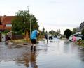 Bild: News5 / David Oßwald/NEWS5/dpa
Vielerorts wurden Straßen überschwemmt.