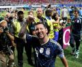 Bild: Jacob Kupferman/AP/dpa
Lionel Messi lässt sich feiern.