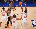 Bild: Frank Franklin II/AP/dpa
NBA-Meister Hukporti will für Deutschland auflaufen. (Archivbild)