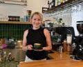 Bild: Ulla Britta Baumer
Kristina Konrad eröffnet ihr neues Café "Bahn%Bohne" im Kulturbahnhof Wiesau.
