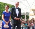 Bild: Karl-Josef Hildenbrand/dpa
Merz und seine Frau waren im vergangenen Jahr dabei - und der Kanzler kommt erneut nach Bayreuth (Archivbild)