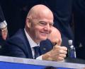 Bild: Tom Weller/dpa
Gianni Infantino hat gute Laune bei der WM.