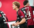 Bild: Daniel Karmann/dpa
Traf doppelt beim Test gegen Mannheim: Piet Scobel. (Archivbild)
