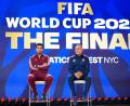 Bild: Frank Franklin II/AP/dpa
Rodri (links) und Luis de la Fuente gehen selbstbewusst ins WM-Finale gegen Argentinien.