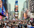 Bild: Christoph Lother/dpa
Argentinische Fans feierten am Times Square in New York.