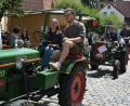 Bild: Josef Rosner
Absoluter Höhepunkt war die Ausfahrt der Oldtimer-Bulldogs. 90 Stück davon ratterten durch Konnersreuth und zogen die Blicke auf sich.