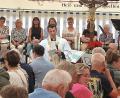 Bild: Reinhard Kreuzer
Der ökumenische Gottesdienst im Festzelt bildete den feierlichen Auftakt zur Segnung und Eröffnung des neuen Dorfplatzes in Neunkirchen.