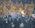 Bild: Sebastian Kahnert/dpa
Das Spiel Dresden gegen Hertha BSC im April wurde von Ausschreitungen überschattet. (Archivbild)