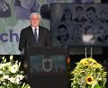Bild: Sven Hoppe/dpa
Bundespräsident Steinmeier erinnert an die Opfer des OEZ-Attentats.