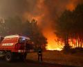 Bild: Romain Perrocheau/AFP/dpa
Tausende Touristen müssen wegen der Waldbrände bei Bordeaux ihre Quartiere räumen.