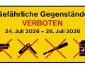 Bild: Bundespolizei
Die Bundespolizei verhängt ein temporäres Mitführverbot für gefährliche Gegenstände am Hauptbahnhof Regensburg.