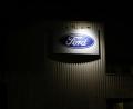 Bild: Thomas Banneyer/dpa
Ford-Logo am Kölner Werk