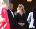 Bild: Karl-Josef Hildenbrand/dpa
Katharina Wagner und Michel Friedman stehen vor dem Start der Festspiele am Königsportal.