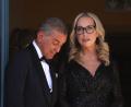 Bild: Karl-Josef Hildenbrand/dpa
Katharina Wagner und Michel Friedman stehen vor dem Start der Festspiele am Königsportal.
