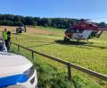 Bild: Bergwacht Nürnberg
Ein Kletterer stürzte bei Hirschbach mehrere Meter in die Tiefe und blieb schwer verletzt liegen. Die Bergwacht forderte Rettungshubschrauber an.