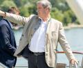 Bild: Peter Kneffel/dpa
Markus Söder leitet eine Kabinettssitzung an ungewohntem Ort.