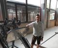 Bild: HWK/Bockholt
Kursbester Maximilian Stich aus Waldsassen machte eine smart umbaubare Beinpresse zu seinem Meisterstück.