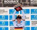 Bild: Jean-Francois Badias/AP/dpa
Bei Paris-Roubaix feierte Franziska Koch ihren größten Erfolg. (Archivbild)