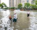 Bild: Jiang Han/XinHua/dpa
Der Taifun „Gavi“ in der chinesischen Provinz Zhejiang in der ersten Julihälfte. (Archivbild)