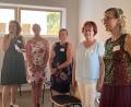Bild: Marianne Moosburger
Auch Sabine Hafner (von links) hob die hervorragenden Leistungen der AOVE mit Sarah Dehling, Sabine Weber, Doris Beer und Katja Stiegler hervor.