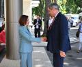Bild: Marco Hadem/dpa
Söder besuchte Moldaus Präsidentin Maia Sandu in der Hauptstadt Chisinau.