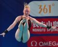 Bild: Ng Han Guan/AP/dpa
Pauline Pfeif gelang ein guter Sprung beim Mixed-Wettbewerb der EM (Archivbild).