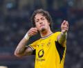 Bild: Eugene Hoshiko/AP/dpa
Fábio Silva traf für Borussia Dortmund beim Testspiel in Tokio.
